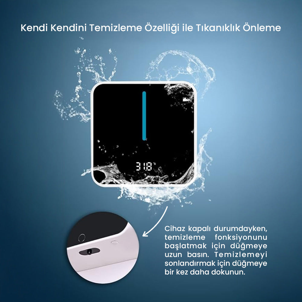 Usb ile Şarj Edilebilir Sensörlü Sabunluk